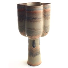 Mesola Quatrefoil Vase - Painted Canyon