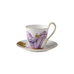 Morning Glory High Handle Cup and Saucer