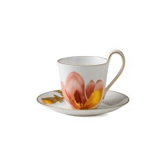 Magnolia High handle Cup and Saucer