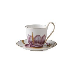 Iris High Handle Cup and Saucer