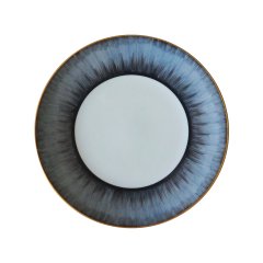 Ruban Blue and Black Dessert Plate