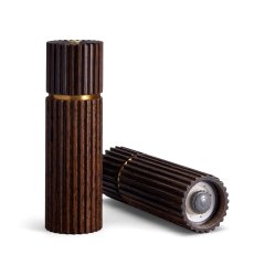 Ionic Salt + Pepper Mills - Smoked Oak, Set of 2