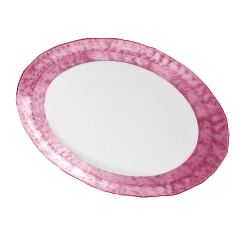 Agate Fuchsia Large Oval Platter