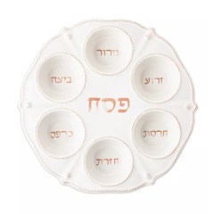 Berry & Thread Whitewash Seder Plate