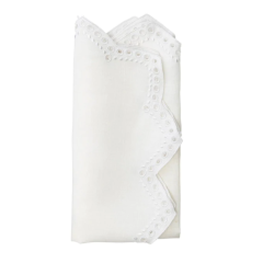 Tapestry Napkin in White, Set of 4