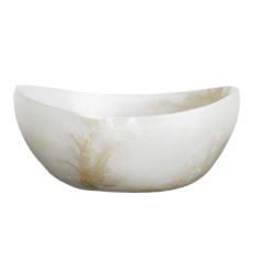 Monica Calderon 13" Almond Resin Bowl