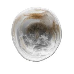 Monica Calderon 15" Stone Resin Bowl