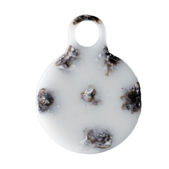 Monica Calderon 16" Round Resin Latte Cheese Board