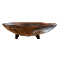 Monica Calderon 22" Atla Footed Espresso Resin Centrepiece