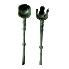 Monica Calderon Resin Stone Salad Servers