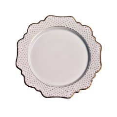 Simply Anna Antique Polka Dessert Plate