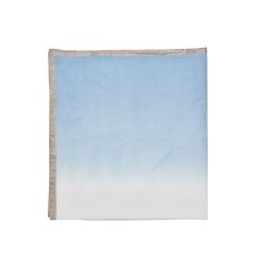 Dip Dye Tablecloth in White & Periwinkle