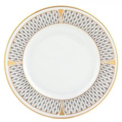 Art Deco Gray Bread and Butter Plate