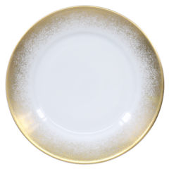 Fire Yellow Gold Dessert Plate