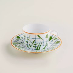 A Walk in the Garden Green Tea Cup & Saucer