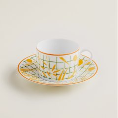 A Walk in the Garden Yellow Tea Cup & Saucer