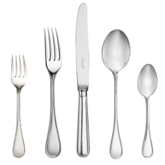 Albi Silver Plated Flatware, 5 Piece Set