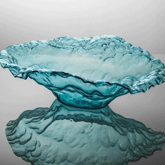 Ultramarine Water Sculpture Bowl