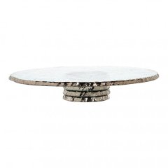 Annieglass Large Edgey Pedestal Cake Stand