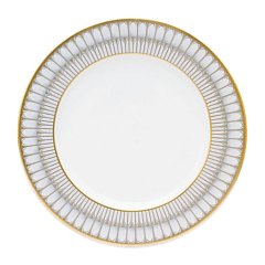 Arcades Grey Gold Dinner Plate Set of 4