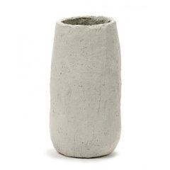 Marie Beige Paper Mache Vase