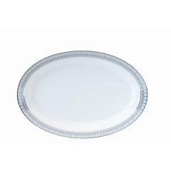 Arcades Grey and Platinum Oval Platter