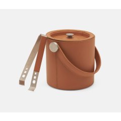 Brisbane Cognac Ice Bucket w/ Tongs