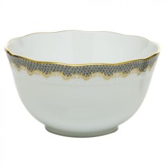 Herend Gold Rim Round Bowl