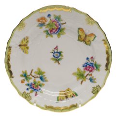 Queen Victoria Green Bread Plate