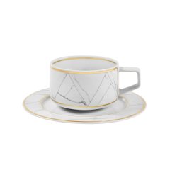 Carrara Tea Cup & Saucer