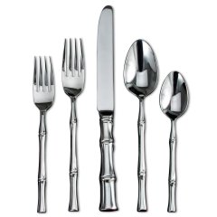 Bamboo Flatware, 5 Piece Set