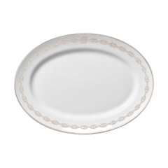 Chaine d'Ancre Platinum Oval Platter