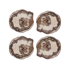 Petrified Wood Coasters, Set of 4