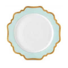 Anna's Palette Aqua Green Dinner Plate