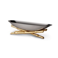 Large Bambou Serving Boat - Large