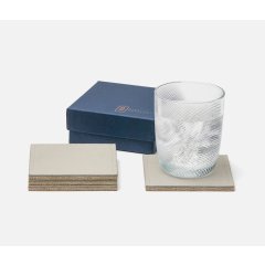 Evan Light Grey Coasters Set of 4