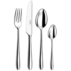 Consul Fusain Silver Plate Flatware, 5 Piece Set