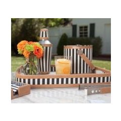 Hamilton Striped Rectangular Tray