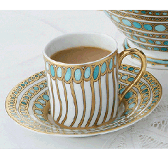 Syracuse Turquoise Demitasse Cup & Saucer