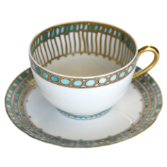 Syracuse Turquoise Tea Cup & Saucer