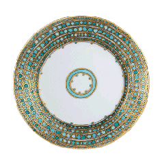 Syracuse Turquoise Dessert Plate