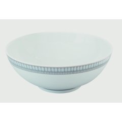 Arcades Grey and Platinum Salad Bowl