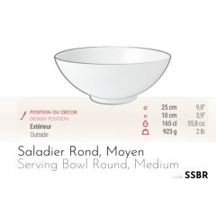 Horizon Medium Serving Bowl - Platine Filet