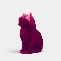 PyroPet Kisa Candle - Burgundy