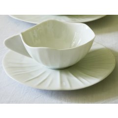 Lotus Porcelain Espresso Cup and Saucer