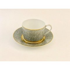 Makassar Gold Teacup & Saucer