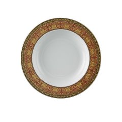 Medusa Red Rim Soup Plate