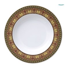 Medusa Red Rim Soup Plate