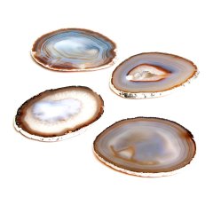 Agate Coasters, Set of 4