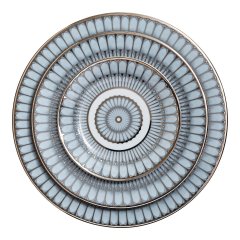 Arcades Grey and Platinum Dinner Plate